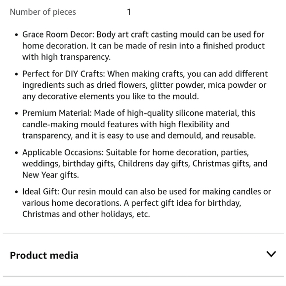 BODY CANDLE MOLD - Picture 10 of 10